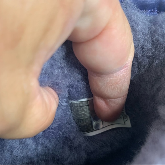 Ugg Perfect Soft Purple Mid Calf Sheepskin Sequin Fur Lined Boots - Picture 7 of 12